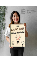Tranh động lực Chỉ Khác Biệt Mới Có Thể Tồn Tại 1