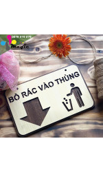 Bảng treo cấm bỏ rác độc đáo, giá rẻ 0