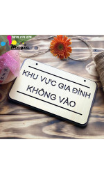 Bảng treo cảnh báo khu vực gia đình không được vào mới nhất 0