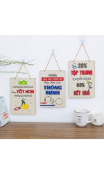 Tranh động lực gỗ treo tường. 0