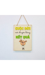 Tranh động lực gỗ cuộc đời nói chuyện bằng kết quả 0