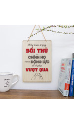 Tranh động lực gỗ đối thủ cho ta động lực vượt qua khó khăn 0