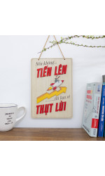 Tranh động lực gỗ nếu không tiến lên bạn sẽ thục lùi 0