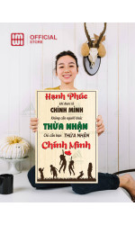 Tranh động lực Hạnh Phúc Khi Được Là Chính Mình 0