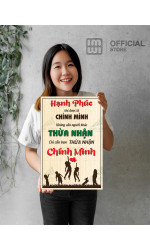 Tranh động lực Hạnh Phúc Khi Được Là Chính Mình 1