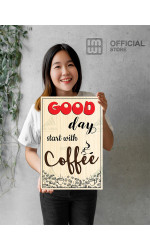 Tranh decor Good Day Start With Coffee 0