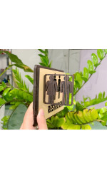 Bảng tên phòng bằng gỗ Rest Room 1