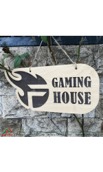 Bảng gỗ tên shop GAMING HOUSE 0