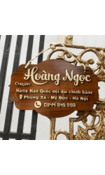 Bảng gỗ tên shop Hoàng Ngọc 0