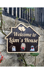Bảng gỗ tên shop Lâm House 0