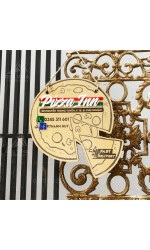 Bảng gỗ tên shop Pizza Inn 0