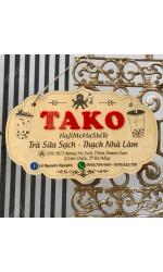 Bảng gỗ tên shop Tako 0