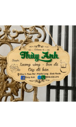 Bảng gỗ tên shop Thùy Anh 0