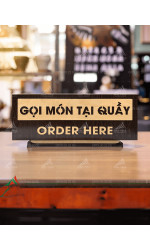 Bảng Gọi Món Tại Quầy - Order Here để bàn bằng gỗ cao cấp 0