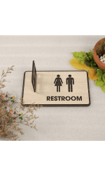 Bảng restroom 3D gắn tường 2