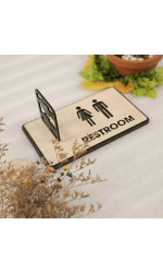 Bảng restroom 3D gắn tường 1