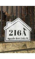 Bảng số nhà mica 0