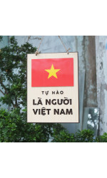 Bảng gỗ decor Tự hào là người Việt Nam  0