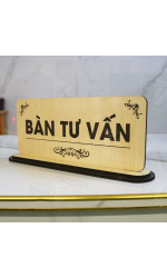 Bảng gỗ để bàn Quầy tư vấn 4