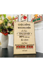 Tranh động lực gỗ treo tường 0