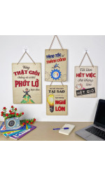 Tranh động lực gỗ treo văn phòng  1