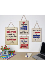 Tranh động lực gỗ treo văn phòng  2