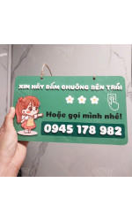 Bảng gỗ treo cửa mình bận ra ngoài  0