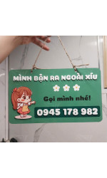 Bảng gỗ treo cửa mình bận ra ngoài  1