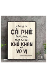 Tranh gỗ decor treo tường trang trí quán cafe  6
