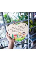 Bảng gỗ trang trí chủ đề gia đình  3