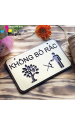 Bảng treo cấm bỏ rác độc đáo, giá rẻ