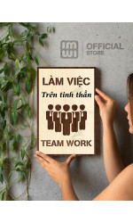 Tranh động lực Làm Việc Trên Tinh Thần Teamwork