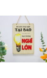 Tranh động lực gỗ đã mất công nghĩ tại sao không nghĩ lớn