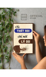 Tranh động lực Kẻ Thất Bại Chỉ Nói Lý Do