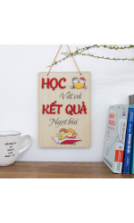 Tranh động lực gỗ học vất vả kết quả ngọt bùi