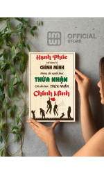 Tranh động lực Hạnh Phúc Khi Được Là Chính Mình