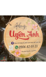 Bảng gỗ tên shop Uyên Anh