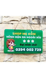 Bảng gỗ treo cửa mình bận ra ngoài 