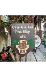 Bảng gỗ quán cafe giá rẻ độc đáo