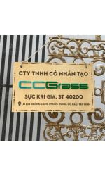 Bảng gỗ tên shop CCGrass