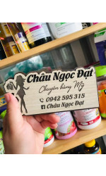 Bảng gỗ tên shop Châu Ngọc Đạt