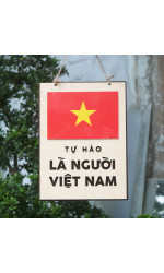 Bảng gỗ decor Tự hào là người Việt Nam 