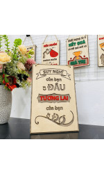 Tranh động lực gỗ suy nghĩ của bạn ở đâu, tương lai của bạn ở đó