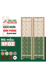 Bình phong vách ngăn gỗ BP02 