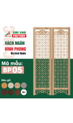 Vách ngăn bình phong bằng gỗ BP05