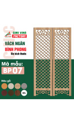 Vách ngăn bình phong bằng gỗ BP07