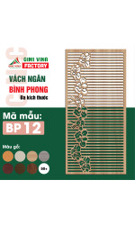 Vách ngăn bình phong gỗ BP12