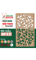 Vách ngăn bình phong bằng gỗ BP17