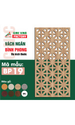 Vách ngăn bình phong gỗ BP19