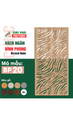Bình phong vách ngăn bằng gỗ phân chia phòng BP20